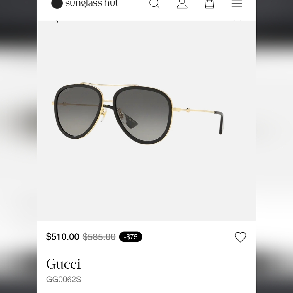 Gucci Black Sunglasses